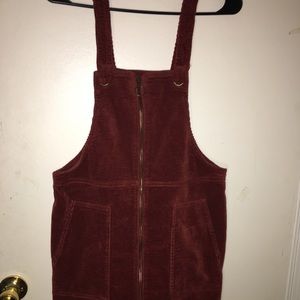 OVERALL ZIP UP DRESS